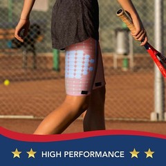 Thigh Compression Sleeve Unisex Size XL 16″-19″ 1 Pair in Pink NEW