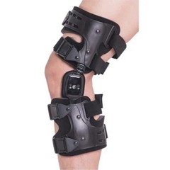 Post Op Hinged Knee Brace ROM Adjustable Orthopedic Support Right Leg Adult