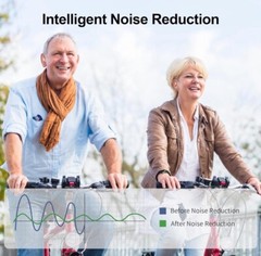 HearCare G400 Rechargeable Hearing Amplifier Noise Cancelling Earbuds ITE New