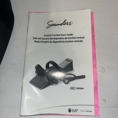 Saunder Cervical Traction Home Trac Neck Device With Deluxe Carrying Bag & Pump
