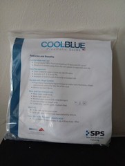 CoolBlue Prosthetic Sock 5 Ply CB5HXRG2 With Sewn Hole Size 5, 6 Length 16-20