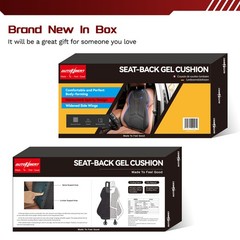 Car Seat Back Protector Mat Pad Gel Breathable Cushion for Auto Truck Universal