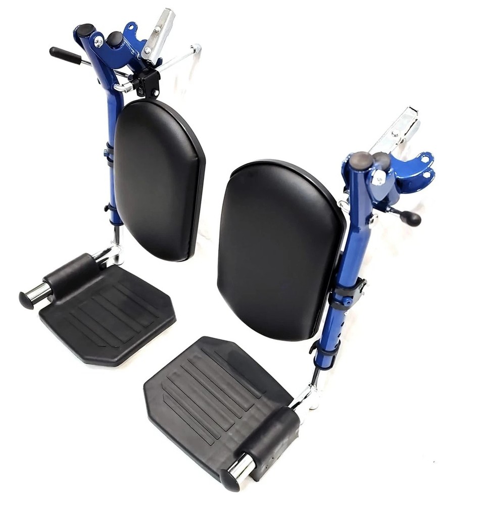 Blue Streak Wheelchair Elevating Leg Rest With Padded Calf Pad Composite Foot