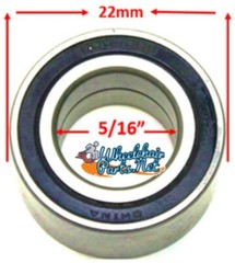 5/16 X 22MM PRECISION CASTER REF #608-R (B10) for Front Caster Wheelchair Wheels