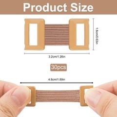 30 Pcs Brown Elastic Bandage Clips, Reusable Bandage Clips with Stretch Metal…