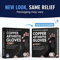 Dr. Frederick’s Original Copper Comfort Gloves – 2 Gloves – Great for Typing …