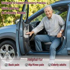 Bates- Car Door Handle for Elderly, 2 Pack, Assist Red