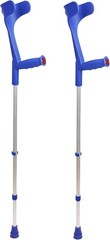 PEPE Mobility – Forearm Crutches for Adults (x2 Units, Open 2 unités, Blue