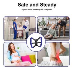 Portable Standing Aid for Elderly, No-Slip Grip Transfer Bar for Seniors & Disab