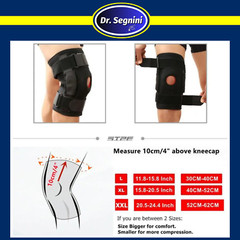 KNEE BRACE HINGED COMPRESSION SLEEVE JOINT SUPPORT OPEN PATELLA STABILIZER WRAP✅