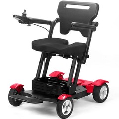 Affordable Travel-Friendly Mobility Scooter, Adjustable Speed & Handlebar (72lb)