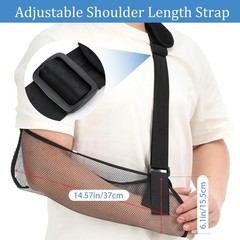 Mesh Arm Shoulder Sling, Shower, Breathable, Rotator Cuff, Pad, Men Women,Adjust