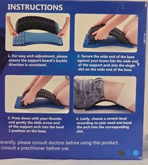 Minoll Arch Spine & Back Stretcher-Relieve Back Pain-Easy to Use-NIB