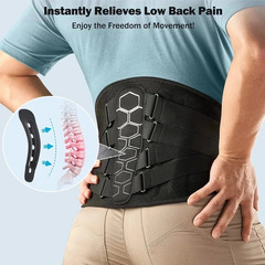 Copper Fit X-Back Brace for Lower Back Pain, Lumbar Support, (Large/XLarge)