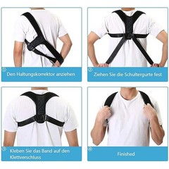 Posture Corrector for Women & Men – Adjustable Back Brace