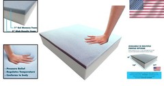 Customizable Gel-Infused Memory Foam Cushion 6″x16″x17″ – Comfortable & Durable