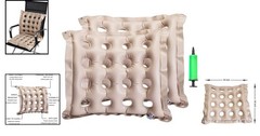 Khaki Inflatable Seat Cushions – Enhanced Comfort for Wheelchairs and Stadiums