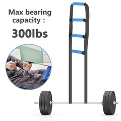 Bed Ladder Assist,Pull up Helper and Sit 4 160 INCHES, Blue, Black