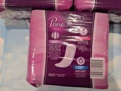 LOT (3) POISE PADS REGULAR LENGTH LIGHT ABSORBENCY CONTOURFIT DESIGN 30 PADS EA