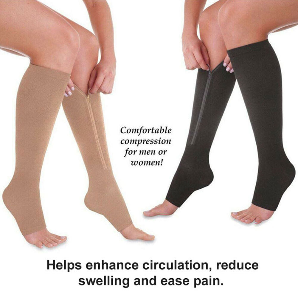 Mens Compression Medical Pressure Socks Support Hose Blood Circulation Socks