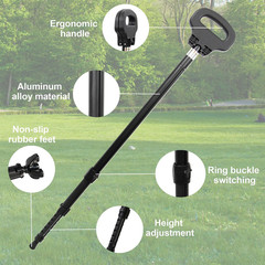 Adjustable Cane with Seat Folding Lightweight, Portable Cane Chair for Adults &