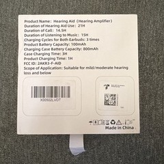 F-AID Bluetooth Rechargeable Hearing Aid for Seniors & Hearing Loss ANC OTC
