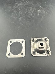 Prosthetic 4 hole pyramid prosthetic plate adapter component