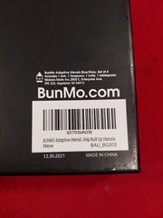 BunMo Adaptive 4pc Dinner Set Medium Weight Stainless Steel Blue Gray