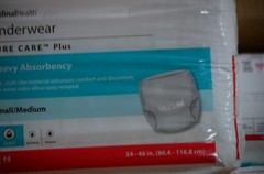 Cardinal Health Sure Care Plus Underwear Small/Medium Heavy Absorbency 4X20 1605