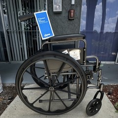 ProBasics K2 Standard Hemi Manual Wheelchair, Foldable, Black, 4-Wheel Adult
