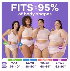39 Count Always Discreet 3XL + Incontinence Underwear Women’s