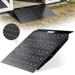 29″ x 24″ Shed Ramp – Black Loading Ramp 900 LB Capacity Alloy Loading Dock Ramp