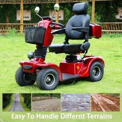 500W Heavy Duty 4 Wheel Mobility Scooters for Seniors & Adults 500lbs Capacity