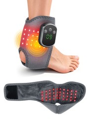 Red Light Therapy Ankle Massager Pain Relief 5 Heating Levels 3 Vibration Modes