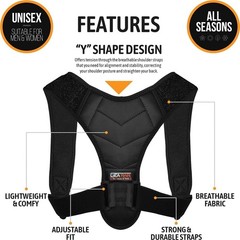 Posture Corrector Adjustable Back Brace Clavicle Support Pain Relief