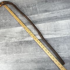 Natural Hardwood Walking Stick Cane Rustic Handcrafted Hiking Staff 34 Inch Bark