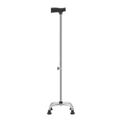 Stainless Steel Stretchable Walking Cane For Elderly Mobility Aid 9-Gear Height