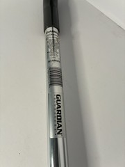 Guardian Adjustable Height Walking Cane Black Handle Silver Shaft Rubber Tip