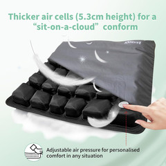 3D Air Inflatable Seat Cushion for Wheelchair & Office Chair – Adjustable Firmne