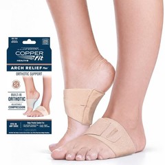 Copper Fit Arch Relief PLUS Compression Wrap with Orthotic Support for Plantar