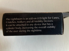 LightBaum- Adjustable LED Flashlight for Crutches, Canes, & Walkers