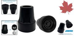 Heavy-Duty Non-Slip Cane Tips – Metal Reinforced, Durable, 3/4 Inch, Pack of 2