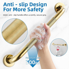 Grab Bars for Shower, 2 Pack 16 Inch anti Slip Stainless Steel Bathroom Safety