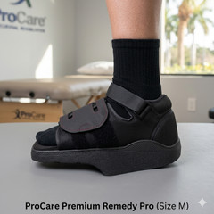 ProCare Premium Remedy Pro Off-Loading Shoe – Elevated Recovery Wedge Boot – M