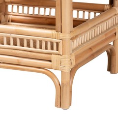Bali & Pari Bali Pari Lombok Modern Bohemian Natural Rattan End Table