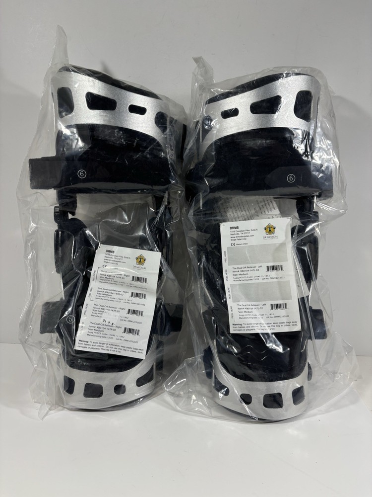 NEW Dr Medical DRMS Dual OA Reliever Left & Right Knee Brace KB0104 Medium