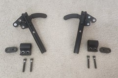 Sunrise Quickie Iris Tilt Wheelchair Brakes Assembly with Mounting Hardware VGC