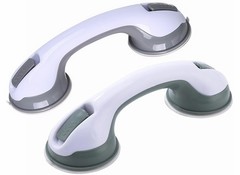 2 Pack Grab Bars for Bathtubs and Showers Suction Cup Grab Bar, Heavy Duty Sh…