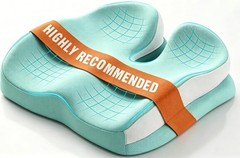 Ergonomic Rectangular Seat Cushion for Tailbone Pain Relief and Comfort
