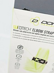 DonJoy Performance WEBTECH Silicone Web Tennis/ Golf Elbow Strap S/M Black